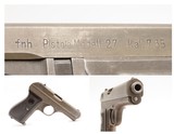 THIRD REICH World War II “fnh” Code GERMAN OCCUPIED Czech CZ M27 Pistol C&R “WaA76” & “Eagle/Swastika” Proofed Czechoslovakia - 1 of 18