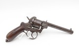 Antique AUGUSTE FRANCOTTE 11mm Double Action PINFIRE Revolver w/BONE GRIPS
Mid-1800s LIEGE PROOFED Self Defense 6-Shot Revolver - 2 of 19