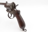 Antique AUGUSTE FRANCOTTE 11mm Double Action PINFIRE Revolver w/BONE GRIPS
Mid-1800s LIEGE PROOFED Self Defense 6-Shot Revolver - 19 of 19