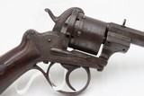 Antique AUGUSTE FRANCOTTE 11mm Double Action PINFIRE Revolver w/BONE GRIPS
Mid-1800s LIEGE PROOFED Self Defense 6-Shot Revolver - 4 of 19