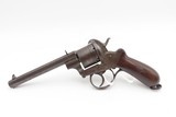Antique AUGUSTE FRANCOTTE 11mm Double Action PINFIRE Revolver w/BONE GRIPS
Mid-1800s LIEGE PROOFED Self Defense 6-Shot Revolver - 13 of 19