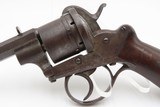 Antique AUGUSTE FRANCOTTE 11mm Double Action PINFIRE Revolver w/BONE GRIPS
Mid-1800s LIEGE PROOFED Self Defense 6-Shot Revolver - 15 of 19