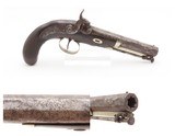 British PARKER Antique SIDE-HAMMER .45 PERCUSSION Self Defense BELT Pistol
SILVER BANDED English Pistol Made Circa the 1840s - 1 of 17