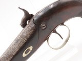 British PARKER Antique SIDE-HAMMER .45 PERCUSSION Self Defense BELT Pistol
SILVER BANDED English Pistol Made Circa the 1840s - 16 of 17