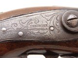 ENGRAVED/SILVER Mounted Antique COPY DERRINGER Historical Percussion Pistol Period Copy of Henry Deringer’s Famous Pistol - 6 of 18