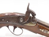 ENGRAVED/SILVER Mounted Antique COPY DERRINGER Historical Percussion Pistol Period Copy of Henry Deringer’s Famous Pistol - 4 of 18