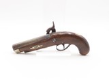 ENGRAVED/SILVER Mounted Antique COPY DERRINGER Historical Percussion Pistol Period Copy of Henry Deringer’s Famous Pistol - 15 of 18