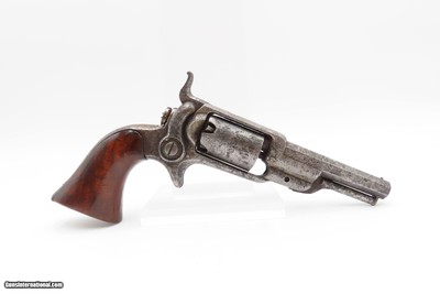 ENGRAVED Antique Pre-CIVIL WAR COLT M1855 ROOT Sidehammer POCKET RevolverPERCUSSION .28 Cal. FIRST YEAR PRODUCTION Revolver - Image 2 of 14