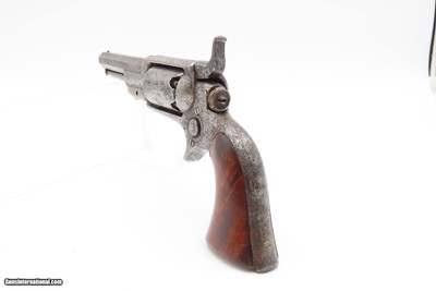 ENGRAVED Antique Pre-CIVIL WAR COLT M1855 ROOT Sidehammer POCKET RevolverPERCUSSION .28 Cal. FIRST YEAR PRODUCTION Revolver - Image 14 of 14