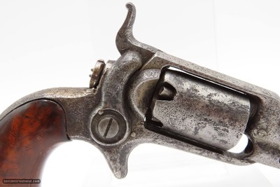 ENGRAVED Antique Pre-CIVIL WAR COLT M1855 ROOT Sidehammer POCKET RevolverPERCUSSION .28 Cal. FIRST YEAR PRODUCTION Revolver - Image 4 of 14