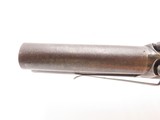 ENGRAVED Antique BROOKS & SON Over/Under .80 Percussion “MANSTOPPER” Pistol BIG BORE London SUPERPOSED Double Barrel BELT Pistol - 4 of 16