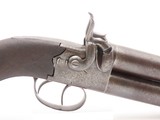 ENGRAVED Antique BROOKS & SON Over/Under .80 Percussion “MANSTOPPER” Pistol BIG BORE London SUPERPOSED Double Barrel BELT Pistol - 13 of 16