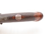 ENGRAVED Antique BROOKS & SON Over/Under .80 Percussion “MANSTOPPER” Pistol BIG BORE London SUPERPOSED Double Barrel BELT Pistol - 9 of 16