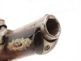 ENGRAVED & SILVER Mounted Antique DERINGER Percussion Pistol KILLED LINCOLN Henry Deringer’s Famous Pocket Pistol GERMAN SILVER - 8 of 18