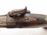 ENGRAVED & SILVER Mounted Antique DERINGER Percussion Pistol KILLED LINCOLN Henry Deringer’s Famous Pocket Pistol GERMAN SILVER - 10 of 18