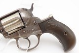 NICE Antique COLT M1877 “Etched Panel” SHERIFF’S MODEL “THUNDERER” Revolver NICKEL FINISH Double Action Colt Made in 1886 - 16 of 20