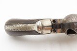 NICE Antique COLT M1877 “Etched Panel” SHERIFF’S MODEL “THUNDERER” Revolver NICKEL FINISH Double Action Colt Made in 1886 - 12 of 20