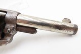 NICE Antique COLT M1877 “Etched Panel” SHERIFF’S MODEL “THUNDERER” Revolver NICKEL FINISH Double Action Colt Made in 1886 - 3 of 20