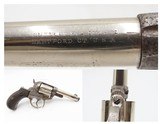 NICE Antique COLT M1877 “Etched Panel” SHERIFF’S MODEL “THUNDERER” Revolver NICKEL FINISH Double Action Colt Made in 1886 - 1 of 20