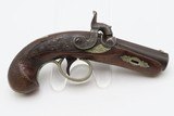 ENGRAVED & SILVER Mounted Antique DERINGER Percussion Pistol KILLED LINCOLN Henry Deringer’s Famous Pocket Pistol GERMAN SILVER - 2 of 15