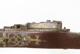 GOLD INLAID Antique ORNATE Spanish .65 OTTOMAN/ASIAN Style MIQUELET Rifle
“BC” Marked MILITIA LONGARM From the 19th Century - 12 of 25