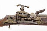 GOLD INLAID Antique ORNATE Spanish .65 OTTOMAN/ASIAN Style MIQUELET Rifle
“BC” Marked MILITIA LONGARM From the 19th Century - 7 of 25