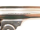 NICE New Departure SMITH & WESSON .38 Safety Hammerless C&R w/PEARL GRIPS
5th Model S&W SELF DEFENSE Revolver NICKEL FINISH - 2 of 21
