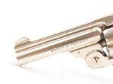 NICE New Departure SMITH & WESSON .38 Safety Hammerless C&R w/PEARL GRIPS
5th Model S&W SELF DEFENSE Revolver NICKEL FINISH - 8 of 21