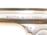 NICE New Departure SMITH & WESSON .38 Safety Hammerless C&R w/PEARL GRIPS
5th Model S&W SELF DEFENSE Revolver NICKEL FINISH - 10 of 21