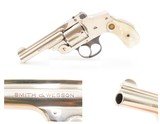NICE New Departure SMITH & WESSON .38 Safety Hammerless C&R w/PEARL GRIPS
5th Model S&W SELF DEFENSE Revolver NICKEL FINISH - 7 of 21