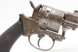 GOLD & SILVER INLAID Antique EUROPEAN Double Action SELF DEFENSE Revolver
1880s Mainland Europe Conceal & Carry Revolver - 4 of 16
