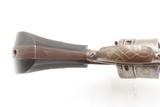 GOLD & SILVER INLAID Antique EUROPEAN Double Action SELF DEFENSE Revolver
1880s Mainland Europe Conceal & Carry Revolver - 7 of 16