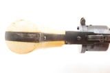 ENGRAVED & GOLD INLAID Antique BELGIAN Folding Trigger 9mm PINFIRE Revolver DOUBLE ACTION Sidearm w/HOLSTER & ANTIQUE IVORIES - 10 of 18