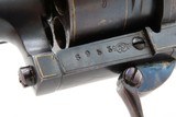 ENGRAVED & GOLD INLAID Antique BELGIAN Folding Trigger 9mm PINFIRE Revolver DOUBLE ACTION Sidearm w/HOLSTER & ANTIQUE IVORIES - 8 of 18
