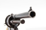 ENGRAVED & GOLD INLAID Antique BELGIAN Folding Trigger 9mm PINFIRE Revolver DOUBLE ACTION Sidearm w/HOLSTER & ANTIQUE IVORIES - 15 of 18