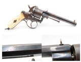 Antique AUGUSTE FRANCOTTE 11mm Double Action PINFIRE Revolver w/BONE GRIPS
Mid-1800s LIEGE PROOFED Self Defense 6-Shot Revolver - 1 of 20