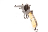 Antique AUGUSTE FRANCOTTE 11mm Double Action PINFIRE Revolver w/BONE GRIPS
Mid-1800s LIEGE PROOFED Self Defense 6-Shot Revolver - 20 of 20