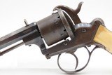 Antique AUGUSTE FRANCOTTE 11mm Double Action PINFIRE Revolver w/BONE GRIPS
Mid-1800s LIEGE PROOFED Self Defense 6-Shot Revolver - 15 of 20