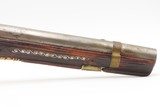 SILVER INLAD & ORNATE Antique MEDITERANEAN Style Flintlock HORSE Pistol
ENGRAVED Late-18th / Early 19th Century Pistol - 3 of 17