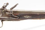 SILVER INLAD & ORNATE Antique MEDITERANEAN Style Flintlock HORSE Pistol
ENGRAVED Late-18th / Early 19th Century Pistol - 4 of 17