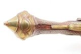 SILVER INLAD & ORNATE Antique MEDITERANEAN Style Flintlock HORSE Pistol
ENGRAVED Late-18th / Early 19th Century Pistol - 8 of 17