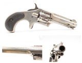 SCARCE Antique REMINGTON SMOOT New Model No. 2 .32 RF Revolver NICKEL PLATE One of Only 3,000 SELF DEFENSE POCKET Revolvers - 1 of 16