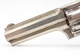 SCARCE Antique REMINGTON SMOOT New Model No. 2 .32 RF Revolver NICKEL PLATE One of Only 3,000 SELF DEFENSE POCKET Revolvers - 12 of 16