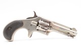 SCARCE Antique REMINGTON SMOOT New Model No. 2 .32 RF Revolver NICKEL PLATE One of Only 3,000 SELF DEFENSE POCKET Revolvers - 2 of 16