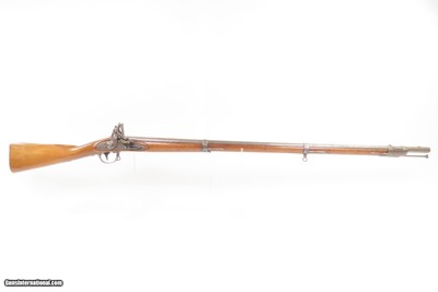 SCARCE 1 of 600 Antique R. & J. D. JOHNSON U.S. M1816 FLINTLOCK Musket 1831 Dated LOCK & TANG CIVIL WAR Musket - Image 2 of 25