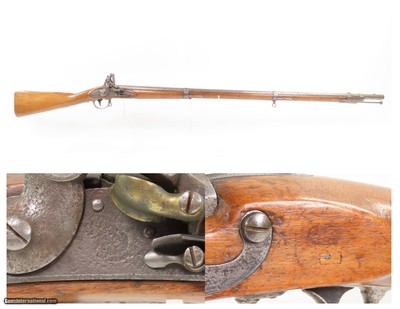 SCARCE 1 of 600 Antique R. & J. D. JOHNSON U.S. M1816 FLINTLOCK Musket 1831 Dated LOCK & TANG CIVIL WAR Musket