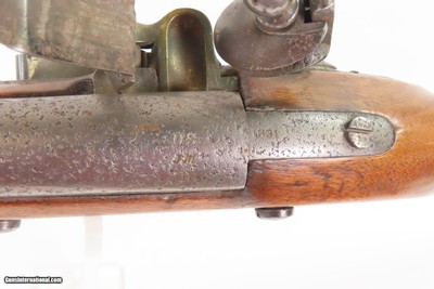 SCARCE 1 of 600 Antique R. & J. D. JOHNSON U.S. M1816 FLINTLOCK Musket 1831 Dated LOCK & TANG CIVIL WAR Musket - Image 24 of 25