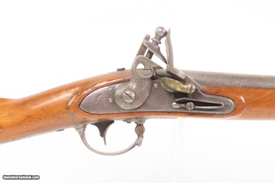 SCARCE 1 of 600 Antique R. & J. D. JOHNSON U.S. M1816 FLINTLOCK Musket 1831 Dated LOCK & TANG CIVIL WAR Musket - Image 7 of 25