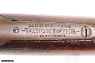 1905 mfr. WINCHESTER Model 1894 .32 WS Lever Action SADDLE RING CARBINE C&R John Moses Browning Design 20” 1/2 Magazine, Shotgun Butt - Image 22 of 25