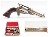 CASED Antique REMINGTON New Model .32 RF FACTORY Conversion POCKET Revolver Mid-19th Century Spur Trigger with ACCESSORIES - 1 of 17